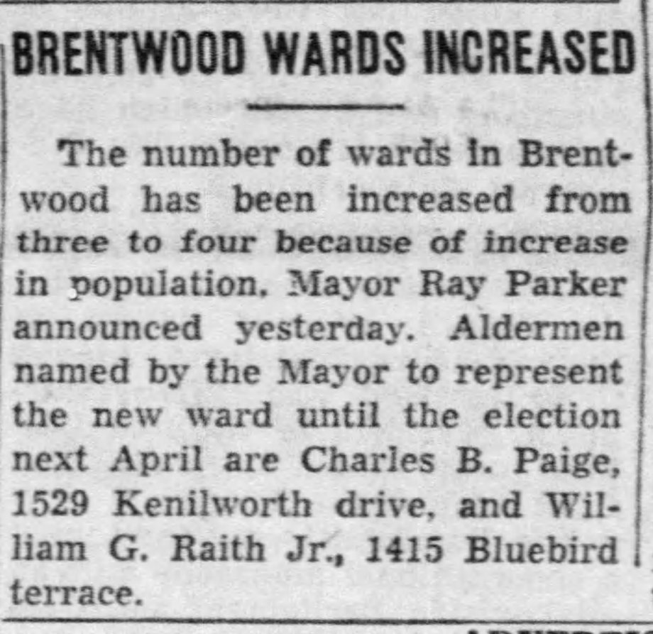 City Of Brentwood – Brentwood Historical Society